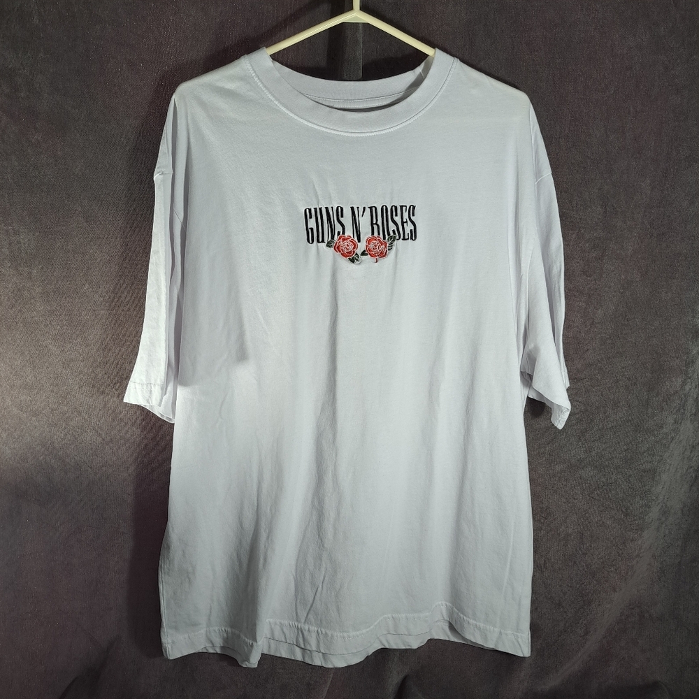 Guns N' Roses Use Your Illusion Tour 1991 White 2025 Oversized Graphic Tee VG XL